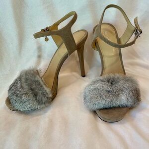 Michael Kors Gray Fur Heels